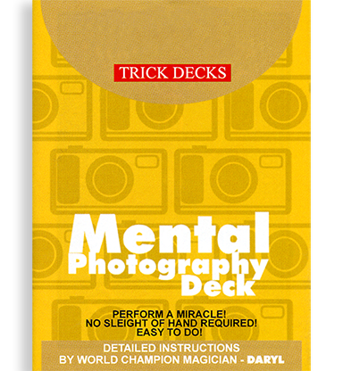 (image for) Mental Photo Deck Bicycle (Red) - Trick - Click Image to Close