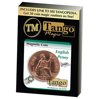 (image for) Magnetic Coin English Penny (D0027)by Tango - Trick - Click Image to Close