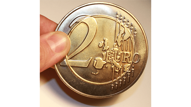 (image for) Jumbo 2 Euro Economy coin - Trick - Click Image to Close