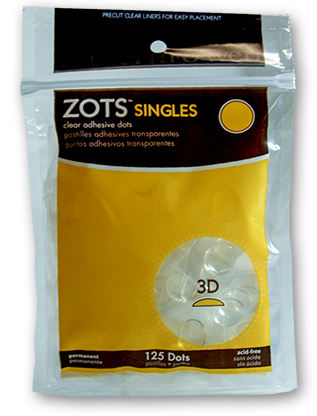 (image for) Sticky Dots 3D (125 dots 1/2" diameter) Roll of Singles - Click Image to Close