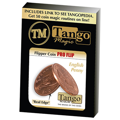(image for) Flipper coin Pro Elastic System - English Penny (D0107) by Tango Magic - Click Image to Close