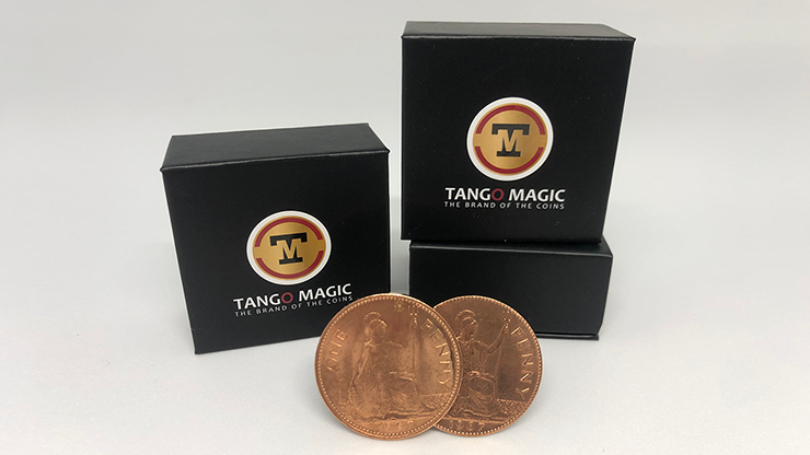 (image for) Tango Ultimate Coin w/DVD(T.U.C)(D0111) English Penny by Tango - Trick - Click Image to Close