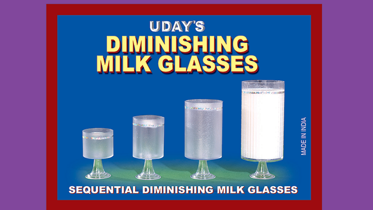 (image for) Diminishing Milk Glasses by Uday - Trick