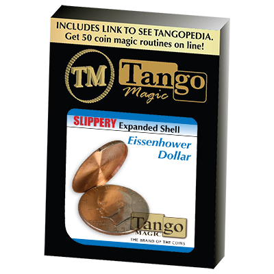 (image for) Slippery Expanded Shell Eisenhower Dollar (D0090) by Tango - Trick - Click Image to Close