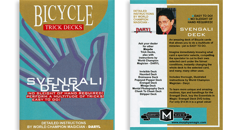 (image for) Svengali Deck Mandolin Bicycle (Red) - Click Image to Close