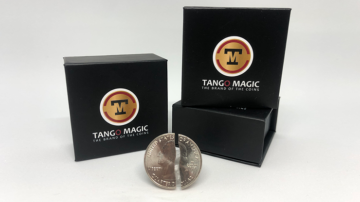 (image for) Folding Quarter dollar (Single cut w/DVD) (D0121) by Tango - Trick - Click Image to Close