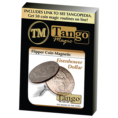 (image for) Magnetic Flipper Coin Eisenhower Dollar (D0041) by Tango - Trick - Click Image to Close