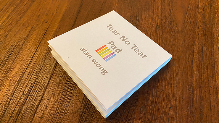 (image for) No Tear Pad (Small, 3.5 X 3.5, Tear/No Tear Alternating) by Alan Wong - Trick