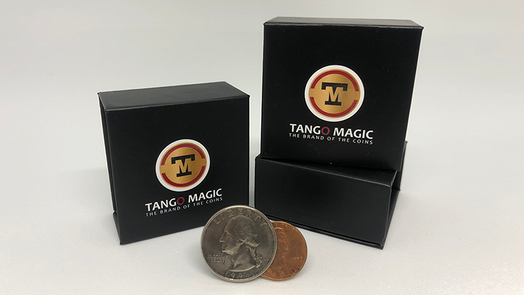(image for) Tango Ultimate Coin (T.U.C) Quarter/Penny (D0127) with instructional DVD by Tango - Trick - Click Image to Close
