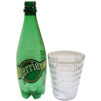 (image for) Floating Perrier (bottle and Glass) by Wood Crafters - Trick - Click Image to Close