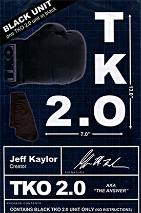 (image for) TKO 2.0 Gimmick only (Black) by Jeff Kaylor - Trick - Click Image to Close