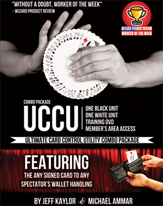 (image for) Any Card to Any Spectator's Wallet COMBO PACK! - BLACK & WHITE (DVD and Gimmicks) By Jeff Kaylor and Michael Ammar - DVD - Click Image to Close