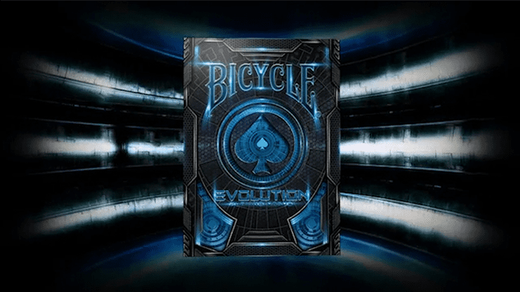 (image for) Bicycle Evolution Deck (Blue) by USPCC - Click Image to Close