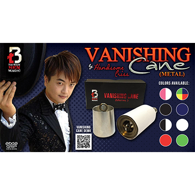 (image for) Vanishing Metal Cane (Black) by Handsome Criss and Taiwan Ben Magic - Trick - Click Image to Close