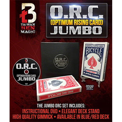 (image for) O.R.C.(Optimum Rising Card) Jumbo Red by Taiwan Ben - Trick - Click Image to Close