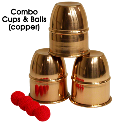(image for) Combo Cups & Balls (Copper) by Premium magic - Trick - Click Image to Close