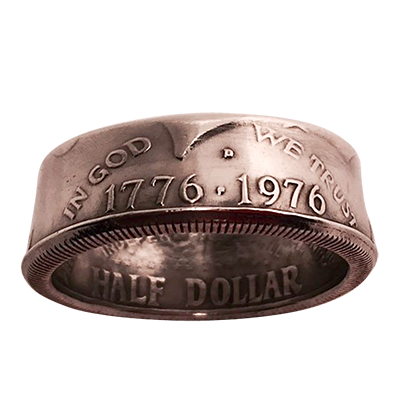 (image for) Genuine Half-Dollar Ring (13/22.33 mm)By Diamond Jim Tyler - Trick - Click Image to Close