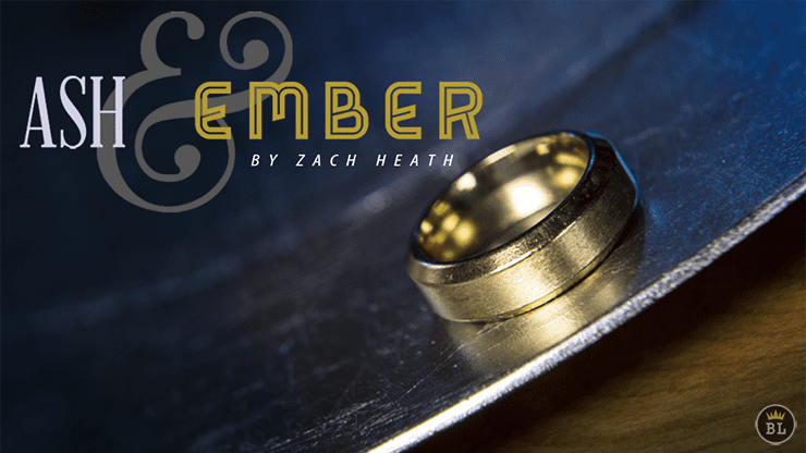 (image for) Ash and Ember Gold Beveled Size 8 (2 Rings) by Zach Heath - Trick - Click Image to Close