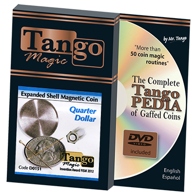 (image for) Expanded Shell Quarter Magnetic (D0151) by Tango - Trick - Click Image to Close