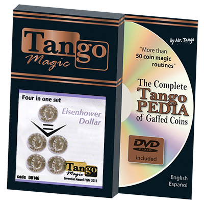 (image for) Four in One Eisenhower Dollar Set (D0146) by Tango - Trick - Click Image to Close