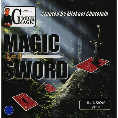 (image for) Magic Sword Card (Blue)by Mickael Chatelain - Trick - Click Image to Close