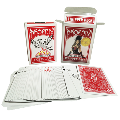 (image for) Phoenix Stripper Deck Red (Casino Quality) by Card-Shark - Trick - Click Image to Close