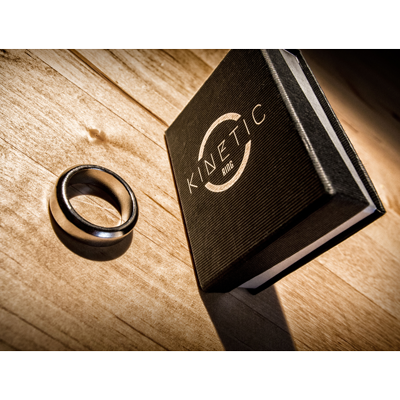 (image for) Kinetic PK Ring (Silver) Beveled size 11 by Jim Trainer - Trick - Click Image to Close