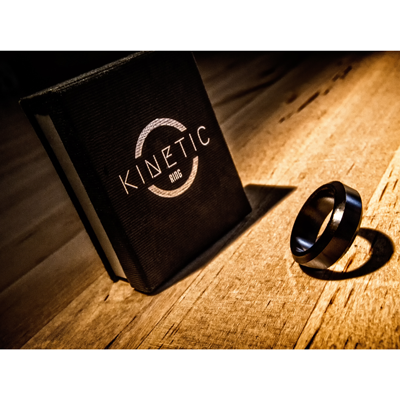 (image for) Kinetic PK Ring (Black) Beveled size 9 by Jim Trainer - Trick - Click Image to Close
