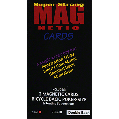 (image for) Magnetic Card (Double Back Red) by Chazpro Magic - Trick - Click Image to Close