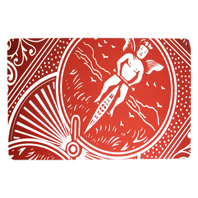 (image for) Pro-elite Workers Mat (Red Card Design) by Paul Romhany - Trick - Click Image to Close
