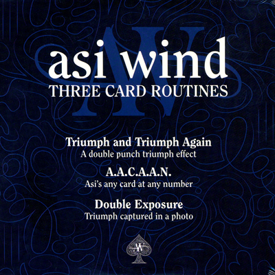 (image for) Three Card Routines by Asi Wind - DVD - Click Image to Close