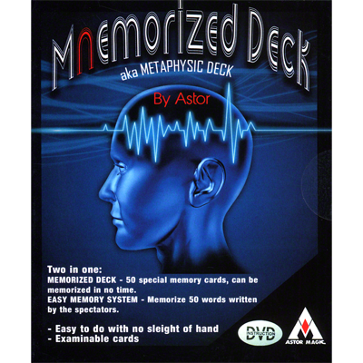 (image for) Mnemorized Deck by Astor - Trick & on-line instructions - Click Image to Close