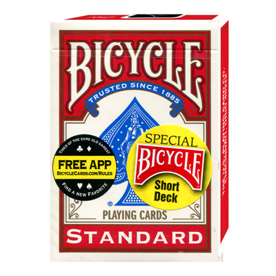 (image for) Bicycle Short Deck (Red) by US Playing Card Co. - Trick - Click Image to Close