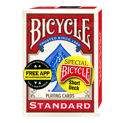 (image for) Bicycle Short Deck (Red) by US Playing Card Co. - Click Image to Close