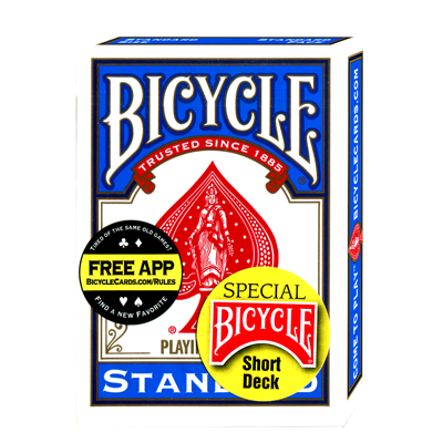 (image for) Bicycle Short Deck (Blue) by US Playing Card Co. - Trick - Click Image to Close