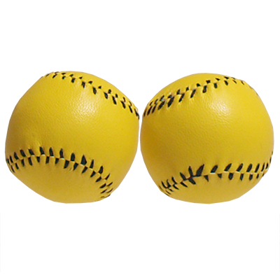 (image for) Chop Cup Balls Yellow Leather (Set of 2) by Leo Smetsers - Trick - Click Image to Close