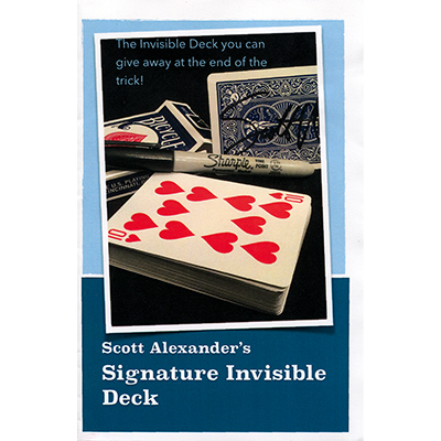 (image for) Signature Invisible Deck by Scott Alexander - Trick - Click Image to Close