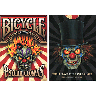 (image for) Bicycle Psycho Clowns Playing Card (Limited Edition) - Click Image to Close