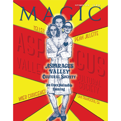 (image for) Magic Magazine "Asparagus Valley Cultural Society" September 2015 - Book - Click Image to Close