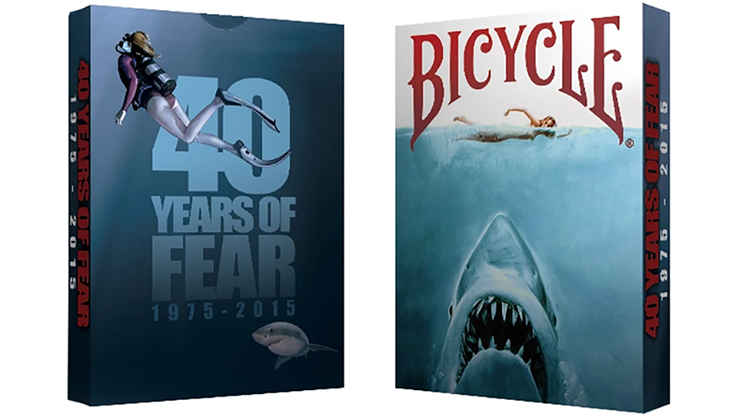 (image for) Bicycle 40 Years of Fear Jaws Playing Card by Crooked Kings - Click Image to Close