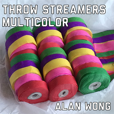 (image for) Throw Streamers Multi (30 Head / 10 pk.) by Alan Wong - Trick - Click Image to Close