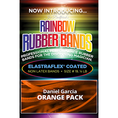 (image for) Joe Rindfleisch's Rainbow Rubber Bands (Daniel Garcia - Orange Pack ) by Joe Rindfleisch - Trick - Click Image to Close