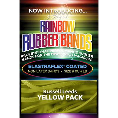 (image for) Joe Rindfleisch's Rainbow Rubber Bands (Russell Leeds -Yellow ) by Joe Rindfleisch - Trick - Click Image to Close