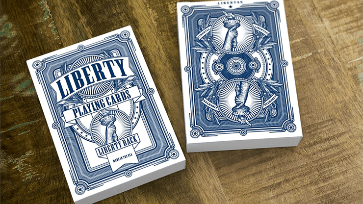 (image for) Liberty Playing Cards (Blue) by Jackson Robinson and Gamblers Warehouse - Click Image to Close