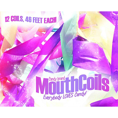 (image for) Mouth Coils 46 foot (Rainbow) by Candy Brand - Trick - Click Image to Close