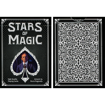 (image for) Stars of Magic (Black) Playing Cards - Click Image to Close