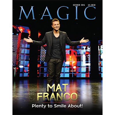 (image for) Magic Magazine "Mat Franco" October 2015 - Book - Click Image to Close