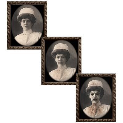 (image for) Changing Portrait - Aunt Carmilla (5 x 7) by Eddie Allen - Trick - Click Image to Close