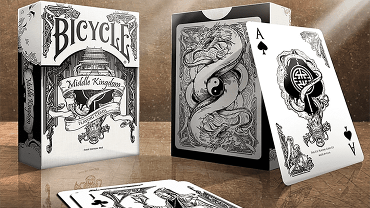 (image for) Bicycle Middle Kingdom (White) Playing Cards Printed by US Playing Card Co - Click Image to Close