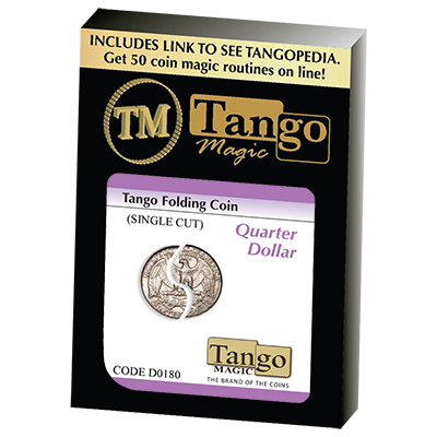 (image for) Tango Folding Coin Quarter Dollar Traditional Single Cut (D0180) by Tango - Trick - Click Image to Close